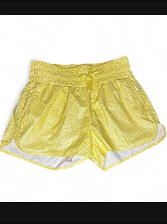 ZYIA Pants - ZYIA Bright Yellow Elastic-Waist Athletic Shorts